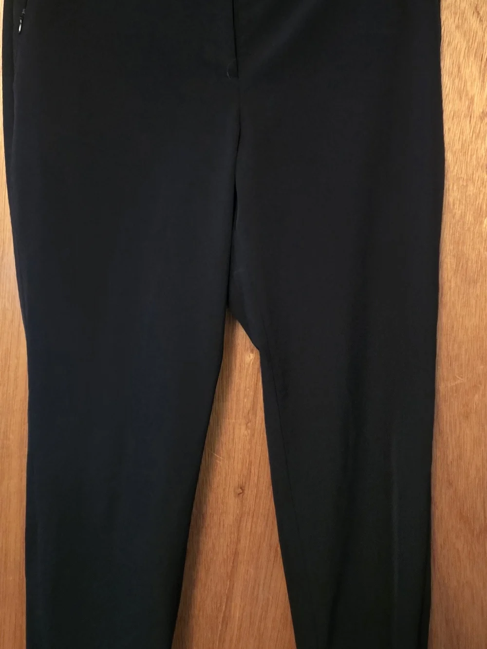 Michael Kors Black Cropped  Pants With Zipper Bottom